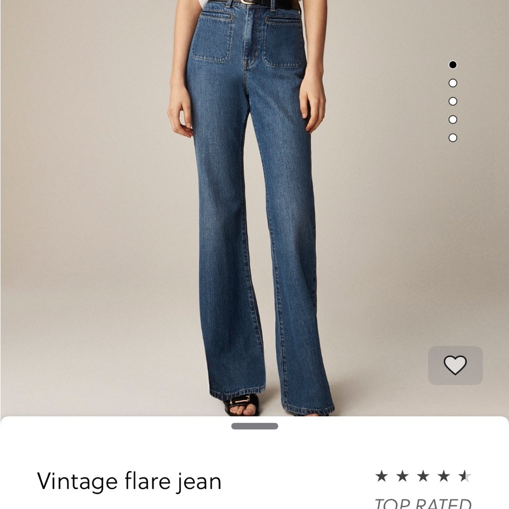 J. Crew Vintage Blue Flare Jeans